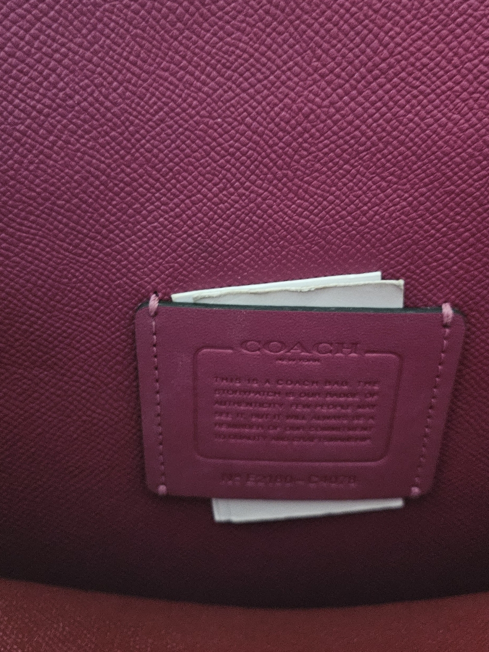 Coach Burgundy Shoulder Bag - Picture 2 of 6